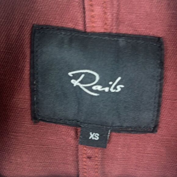 Rails Collins Military Burgundy Lightweight Zip Up Jacket - Picture 10 of 11